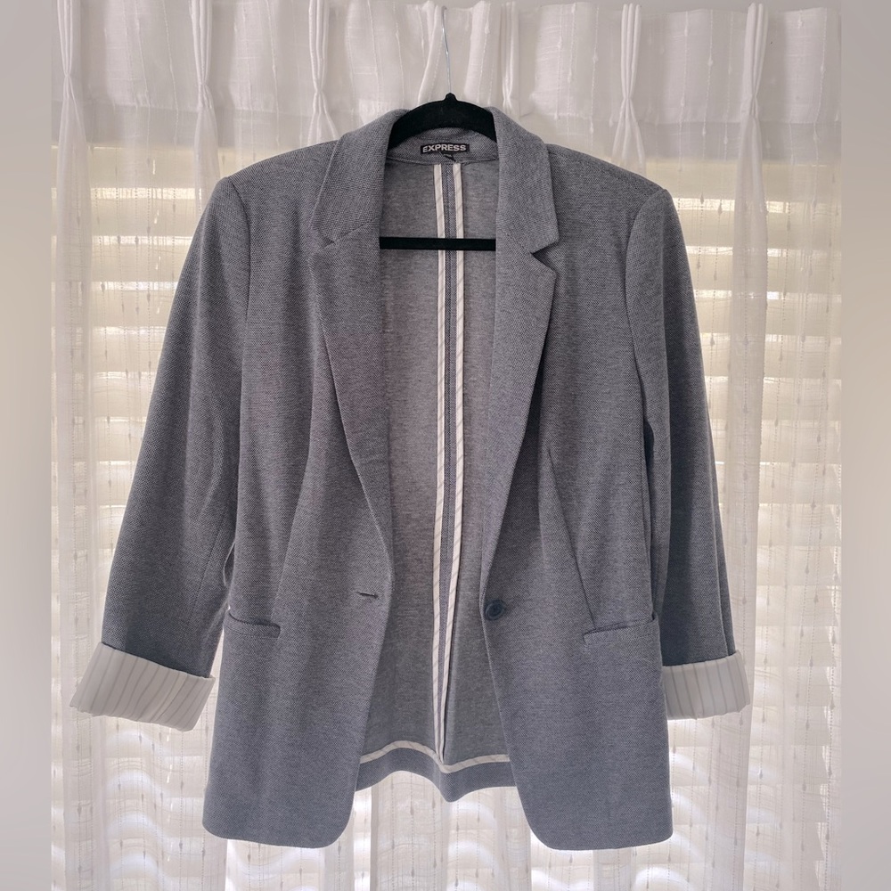 Express grey jacket - size medium - cotton material